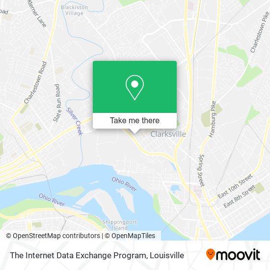 The Internet Data Exchange Program map