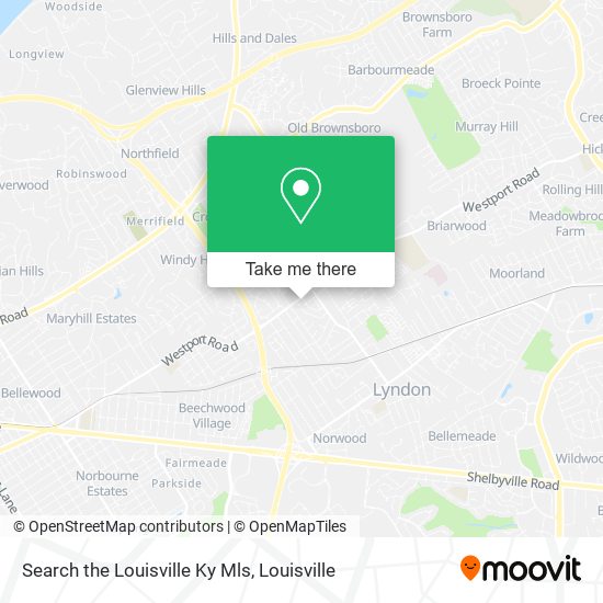 Mapa de Search the Louisville Ky Mls