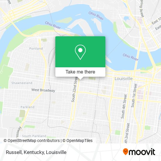 Russell, Kentucky map