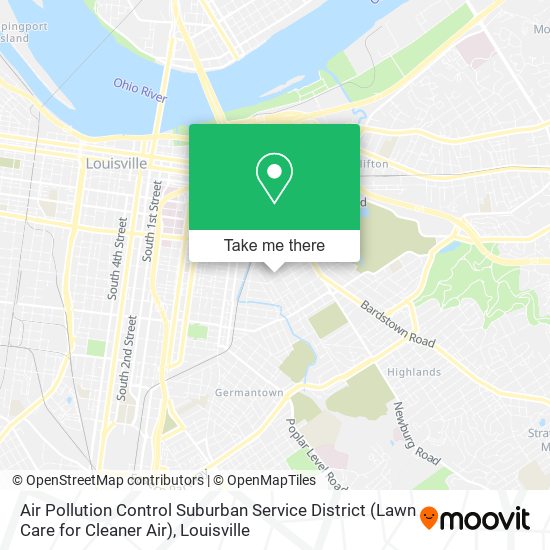 Air Pollution Control Suburban Service District (Lawn Care for Cleaner Air) map