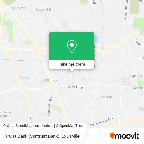 Truist Bank (Suntrust Bank) map