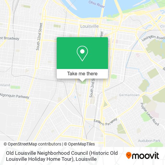 Mapa de Old Louisville Neighborhood Council (Historic Old Louisville Holiday Home Tour)