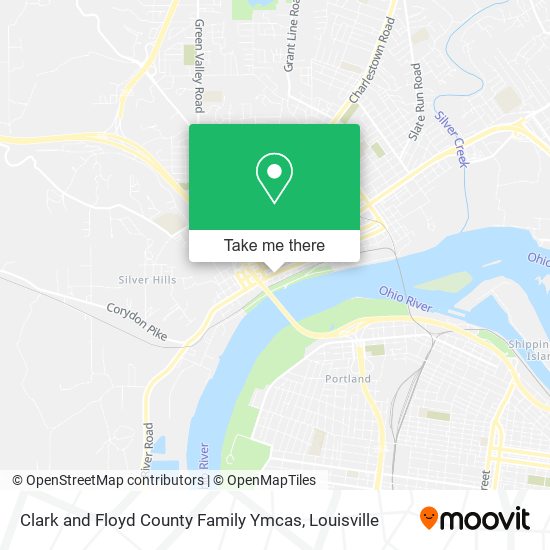 Mapa de Clark and Floyd County Family Ymcas