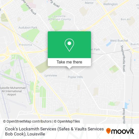 Cook's Locksmith Services (Safes & Vaults Services Bob Cook) map