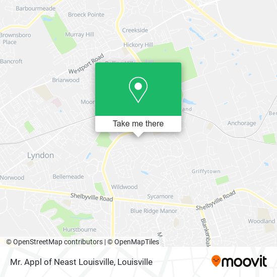 Mr. Appl of Neast Louisville map