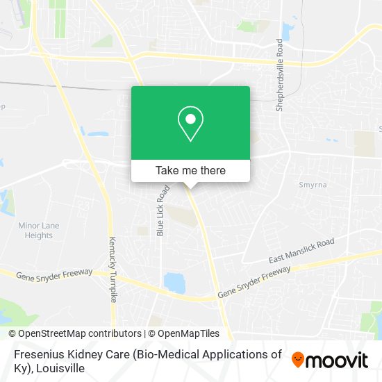 Fresenius Kidney Care (Bio-Medical Applications of Ky) map