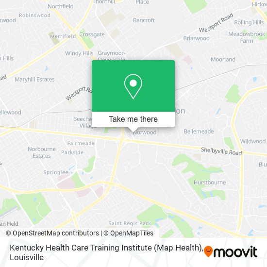 Kentucky Health Care Training Institute (Map Health) map