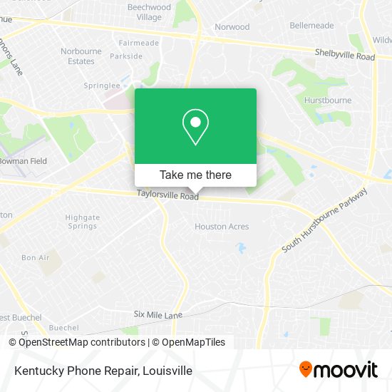 Kentucky Phone Repair map