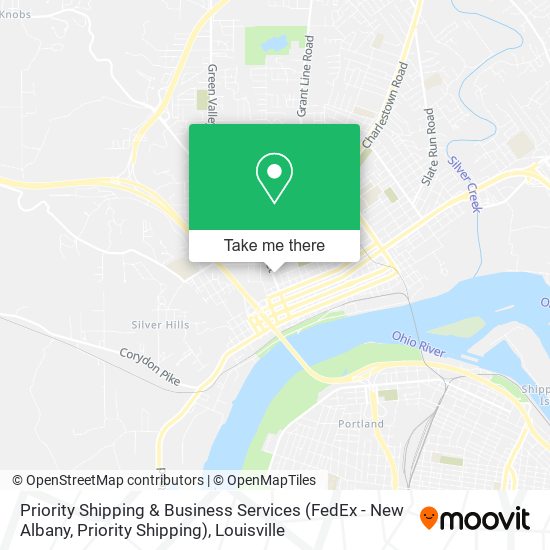Priority Shipping & Business Services (FedEx - New Albany, Priority Shipping) map