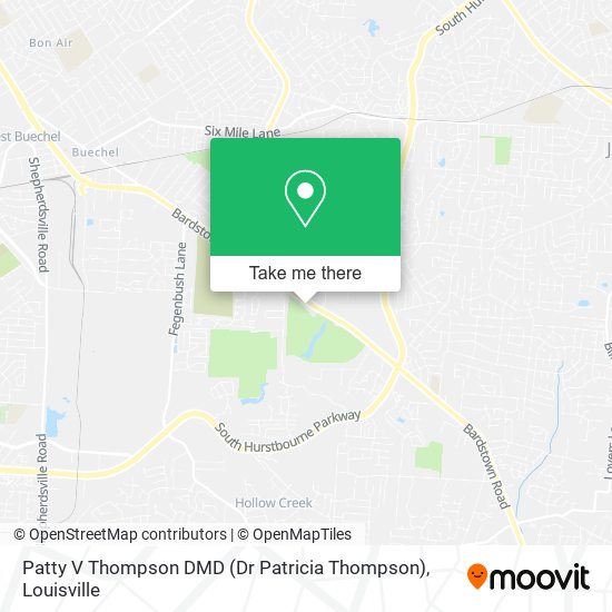 Patty V Thompson DMD (Dr Patricia Thompson) map