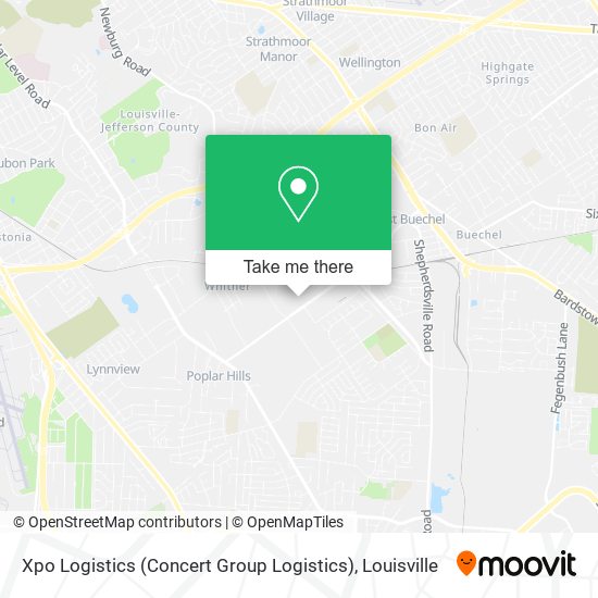 Xpo Logistics (Concert Group Logistics) map