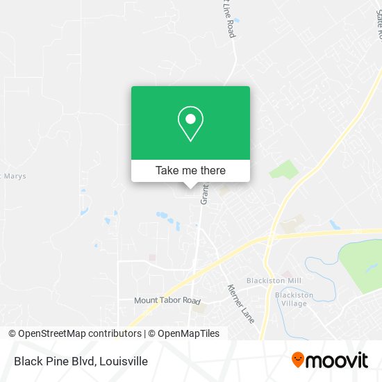 Black Pine Blvd map