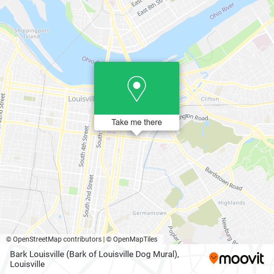 Bark Louisville (Bark of Louisville Dog Mural) map
