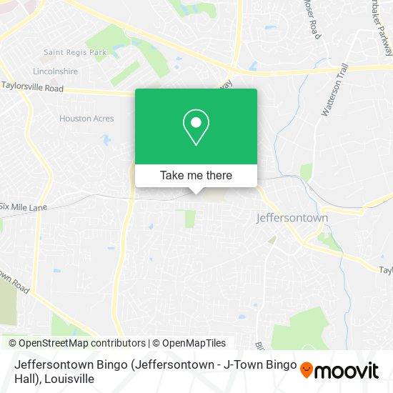 Jeffersontown Bingo (Jeffersontown - J-Town Bingo Hall) map