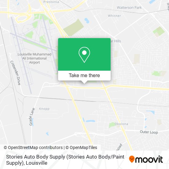 Mapa de Stories Auto Body Supply