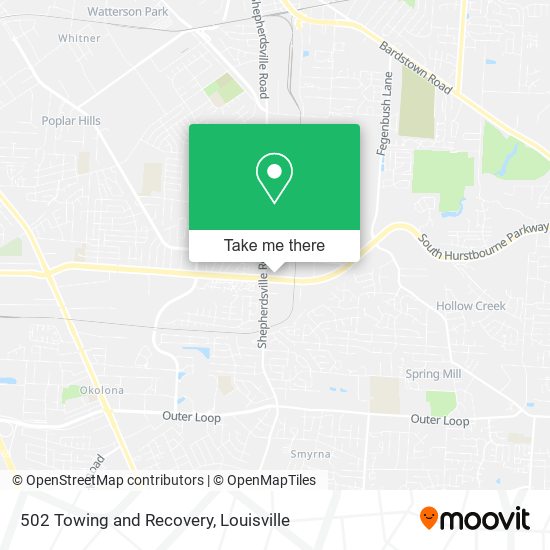 502 Towing and Recovery map