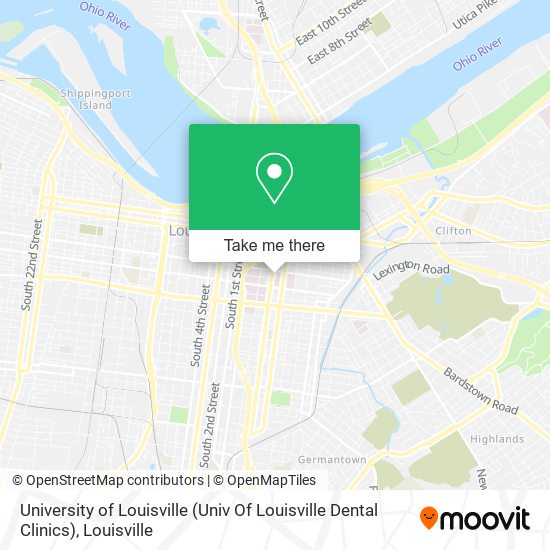 University of Louisville (Univ Of Louisville Dental Clinics) map