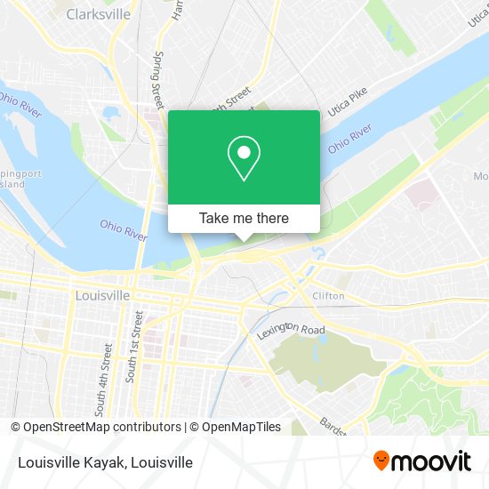 Louisville Kayak map