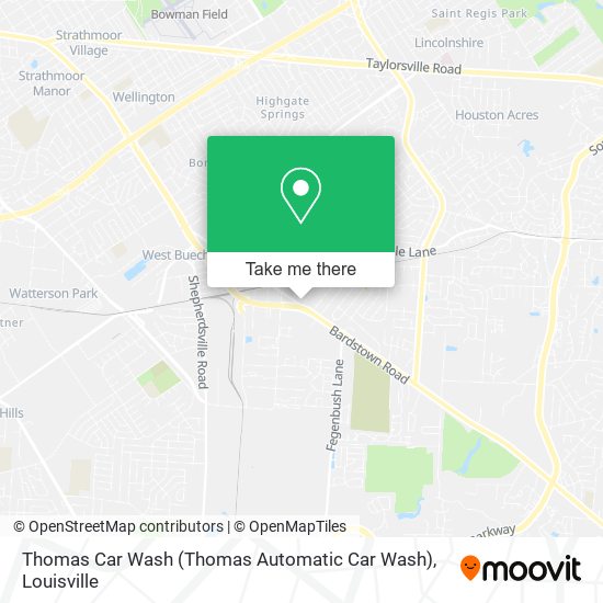 Thomas Car Wash map