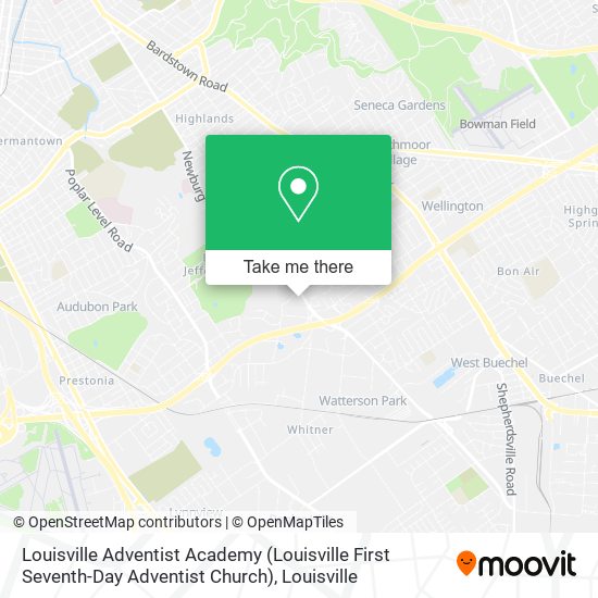 Mapa de Louisville Adventist Academy (Louisville First Seventh-Day Adventist Church)