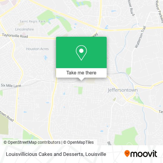 Louisvillicious Cakes and Desserts map