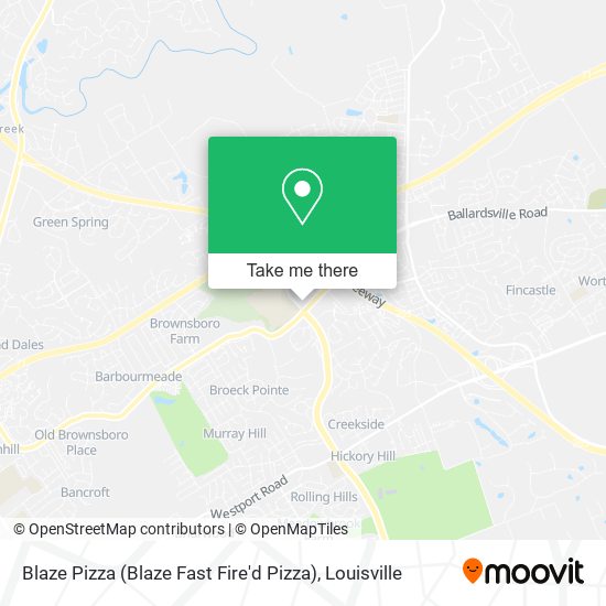 Blaze Pizza (Blaze Fast Fire'd Pizza) map