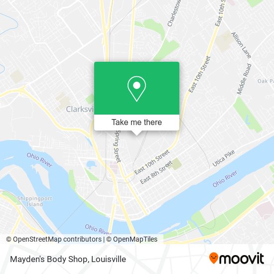 Mayden's Body Shop map