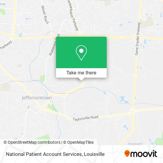 National Patient Account Services map