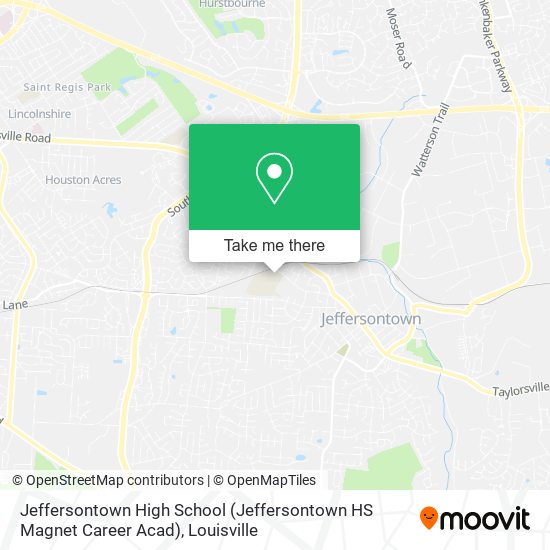 Jeffersontown High School (Jeffersontown HS Magnet Career Acad) map