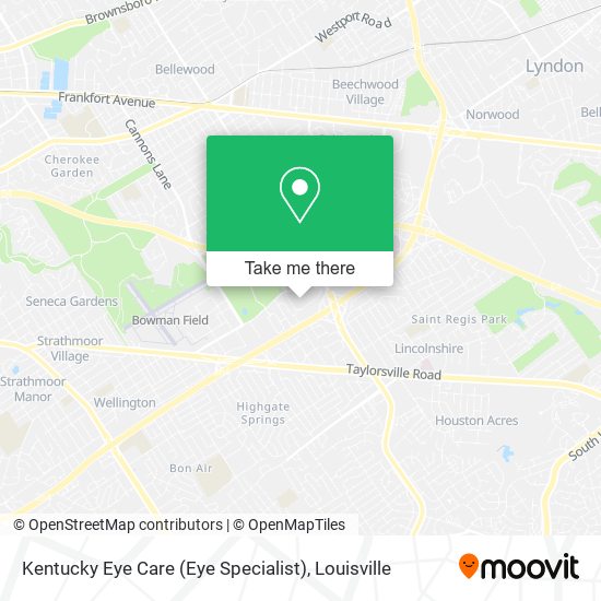 Mapa de Kentucky Eye Care (Eye Specialist)