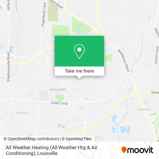 All Weather Heating (All Weather Htg & Air Conditioning) map