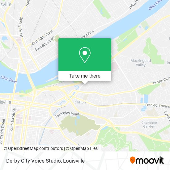 Mapa de Derby City Voice Studio