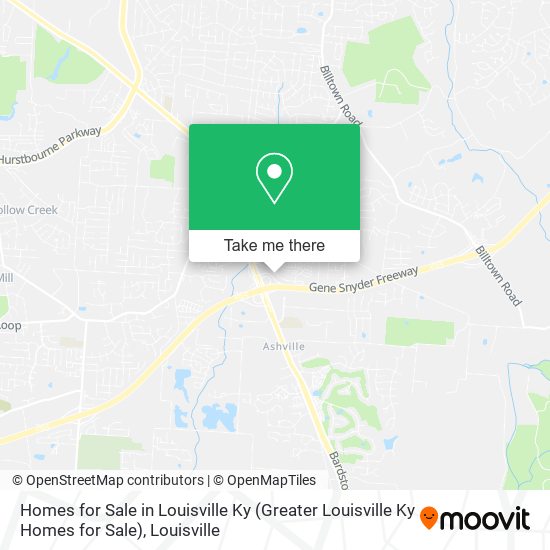 Homes for Sale in Louisville Ky map