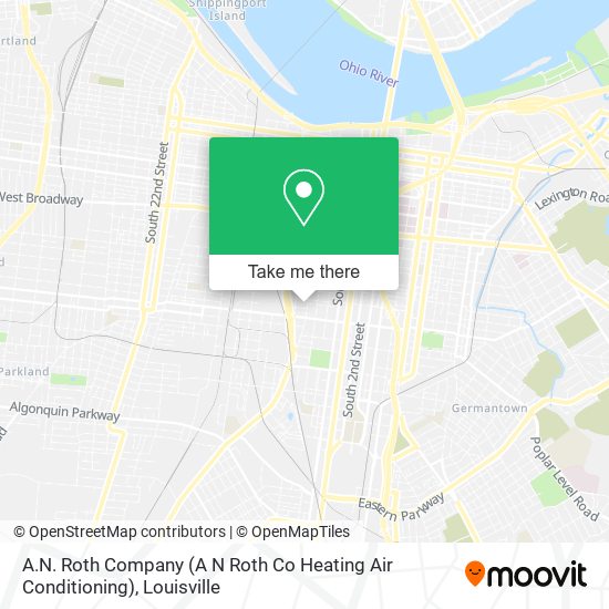 A.N. Roth Company (A N Roth Co Heating Air Conditioning) map