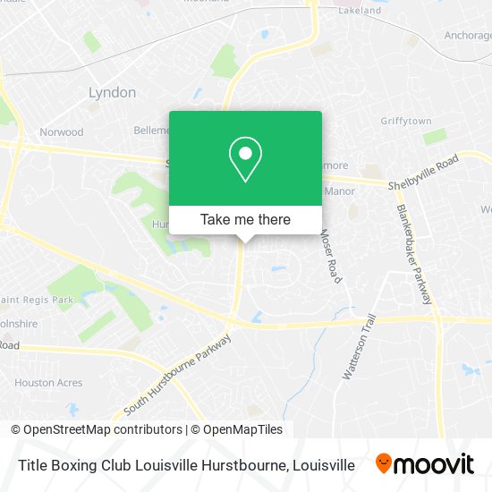 Mapa de Title Boxing Club Louisville Hurstbourne