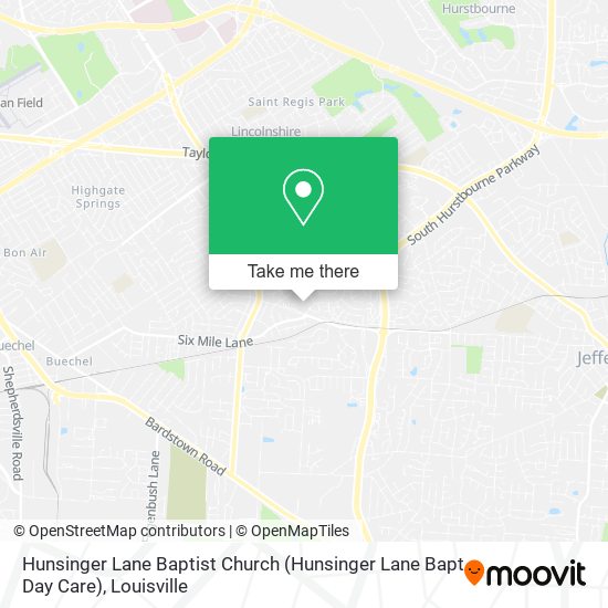 Mapa de Hunsinger Lane Baptist Church (Hunsinger Lane Bapt Day Care)