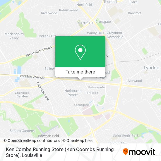 Ken Combs Running Store map