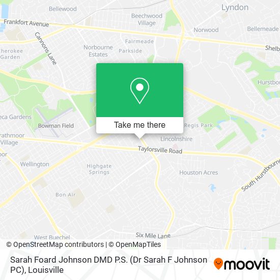 Mapa de Sarah Foard Johnson DMD P.S. (Dr Sarah F Johnson PC)