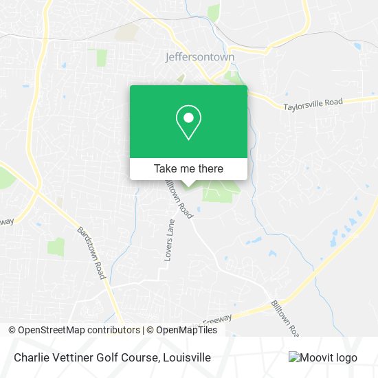 Charlie Vettiner Golf Course map