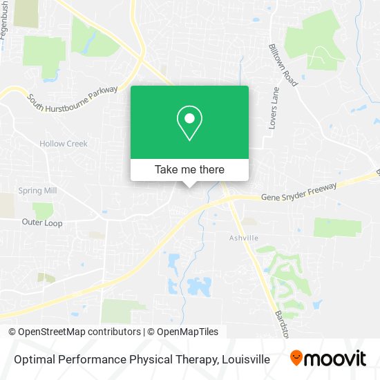 Mapa de Optimal Performance Physical Therapy
