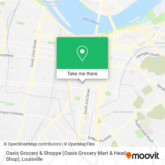 Mapa de Oasis Grocery & Shoppe (Oasis Grocery Mart & Head Shop)