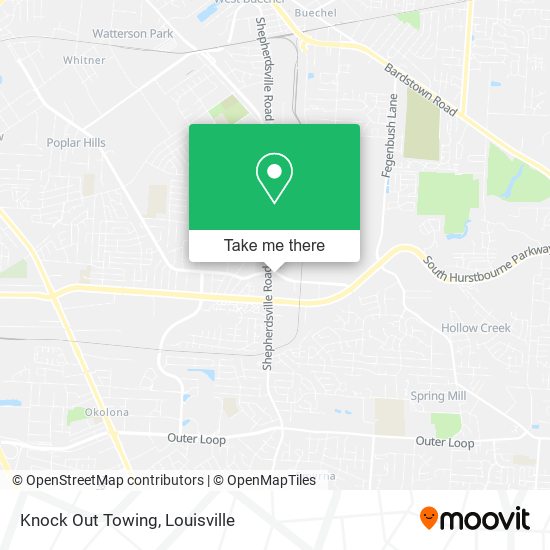 Knock Out Towing map