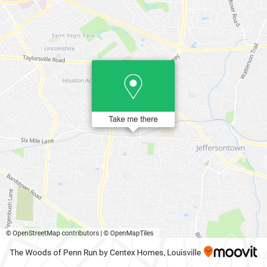 The Woods of Penn Run by Centex Homes map