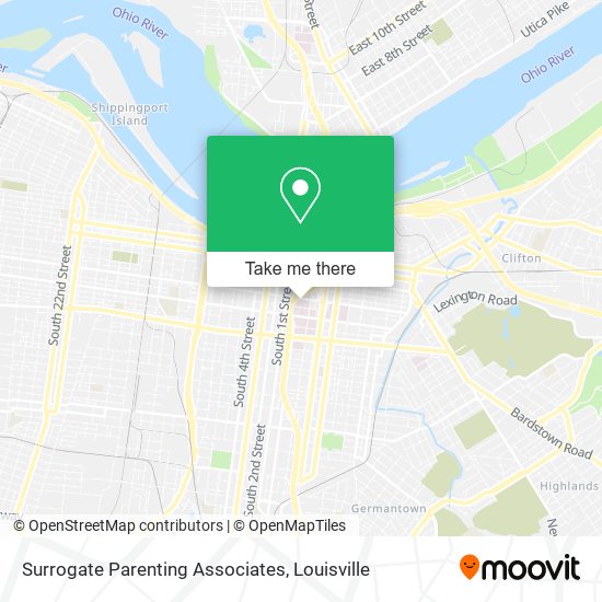 Surrogate Parenting Associates map