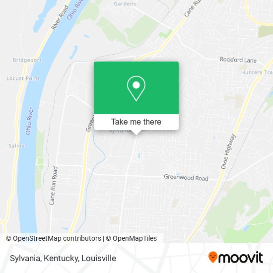 Sylvania, Kentucky map