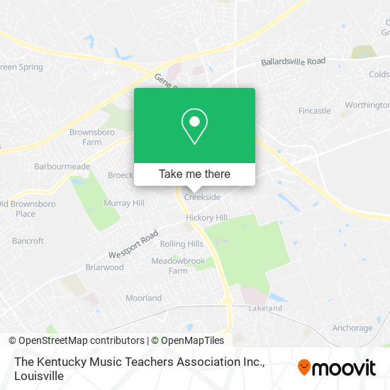 The Kentucky Music Teachers Association Inc. map