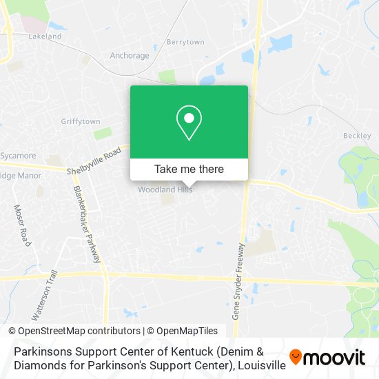 Mapa de Parkinsons Support Center of Kentuck (Denim & Diamonds for Parkinson's Support Center)