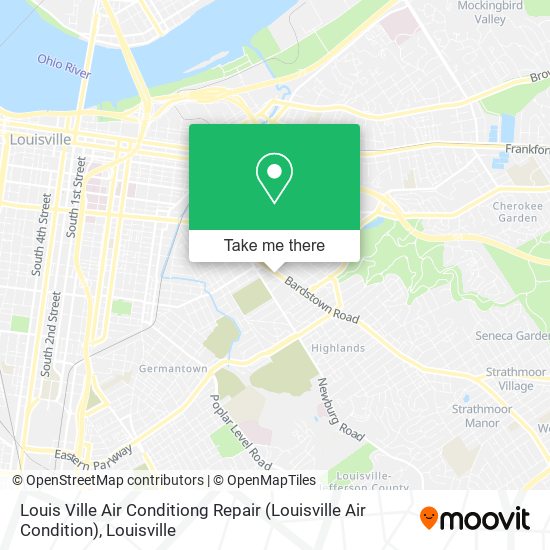 Mapa de Louis Ville Air Conditiong Repair (Louisville Air Condition)