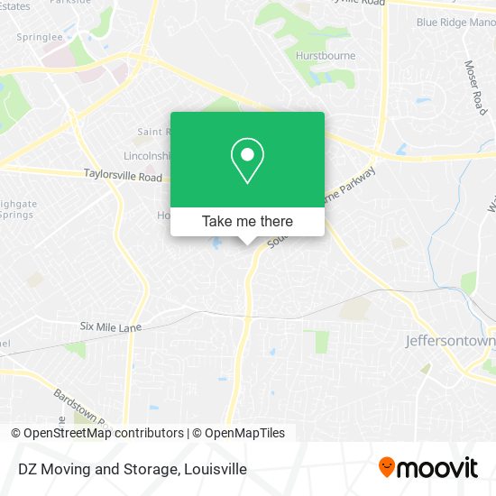 Mapa de DZ Moving and Storage