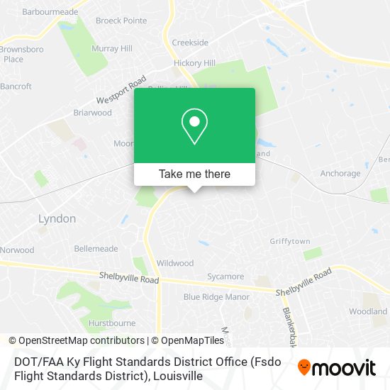 Mapa de DOT / FAA Ky Flight Standards District Office (Fsdo Flight Standards District)